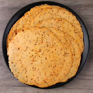 Chana Masala Papad