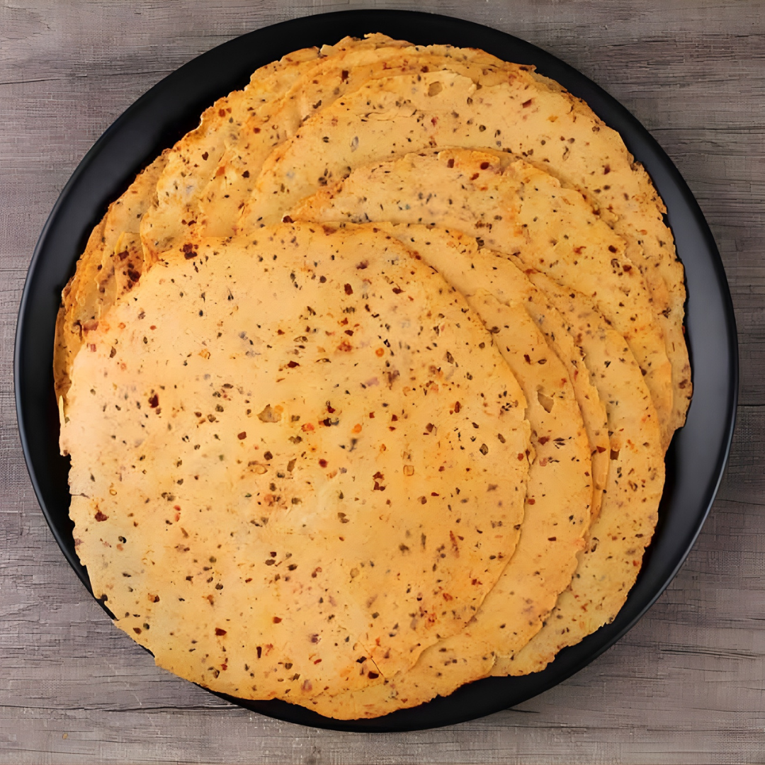 Chana Masala Papad